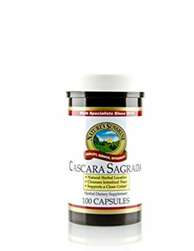 Cascara sagrada 100 capsulas natures sunshine