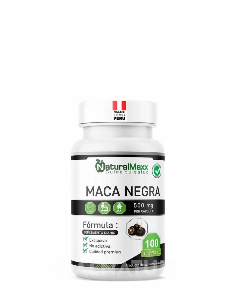Maca negra 500 mg 100 capsulas naturalmaxx