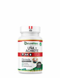 Uña de gato + achiote 100 capsulas naturalmaxx