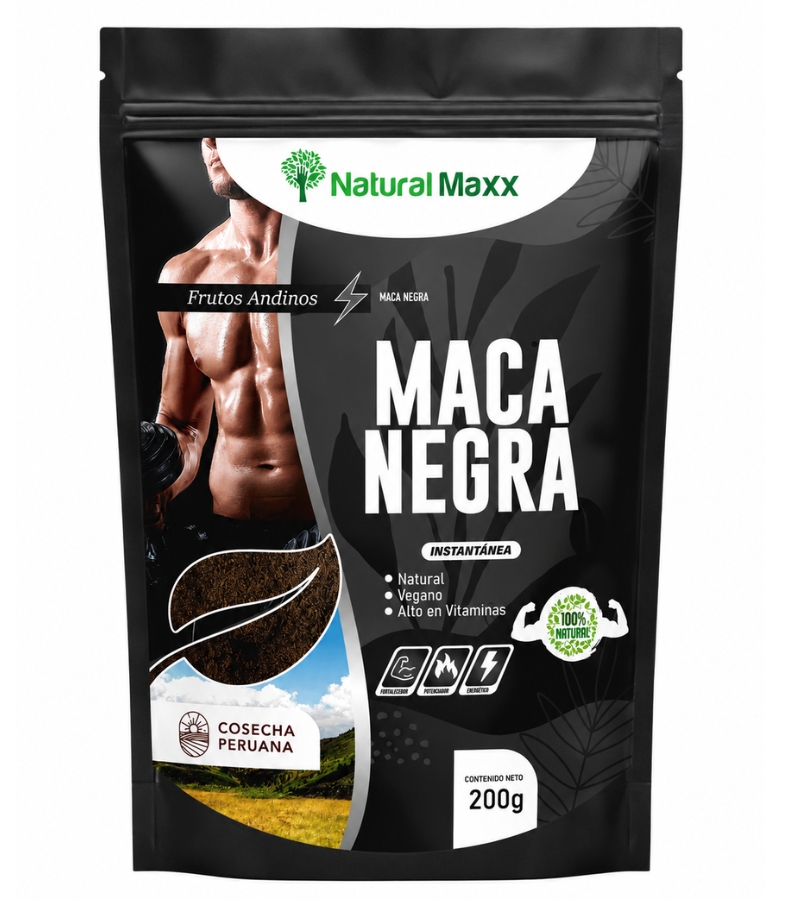 diseño halnatur- PRODUCT maca negra doypack 200gr