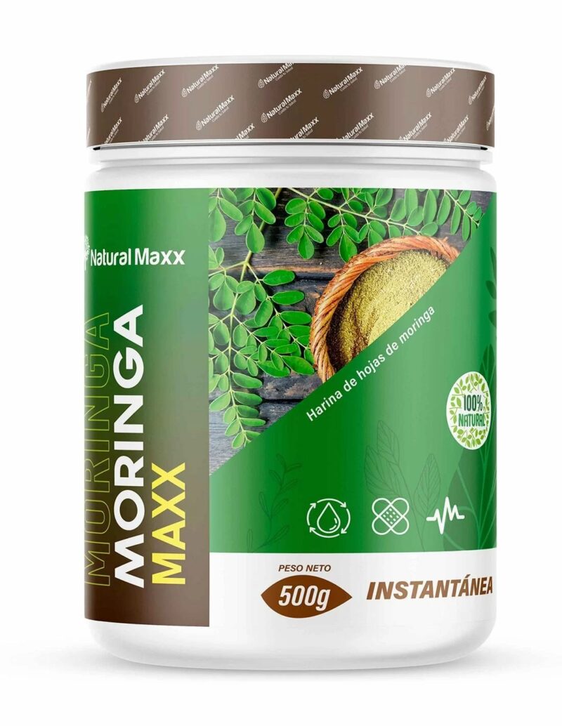 Harina de moringa naturalmaxx pote 500 gr