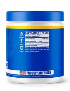 Creatina monohidratada 300 gr Ronnie Coleman cara atras