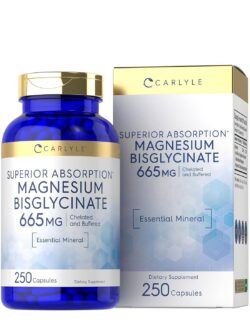 Bisglicinato de magnesio Carlyle 665 mg - 250 tabletas