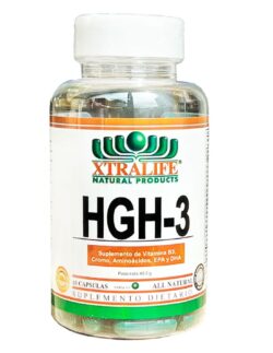 HGH 3 xtralife hormona de crecimiento 60 capasulas