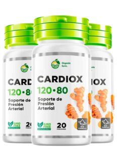 pack 3 Cardiox 120 - 80 organic farms 20 capsulas