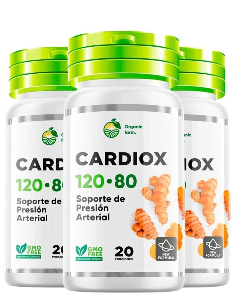 pack 3 Cardiox 120 - 80 organic farms 20 capsulas