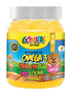 Omega 3,6 y 9 niños Sottcor 130 gomitas