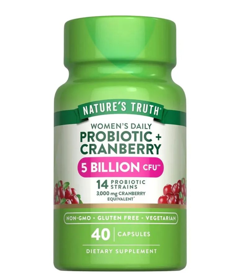 diseño halnatur - 2026-03-09T122813.206 probiotic + cranberry 5 billion cfu 40 capsulas nature truth