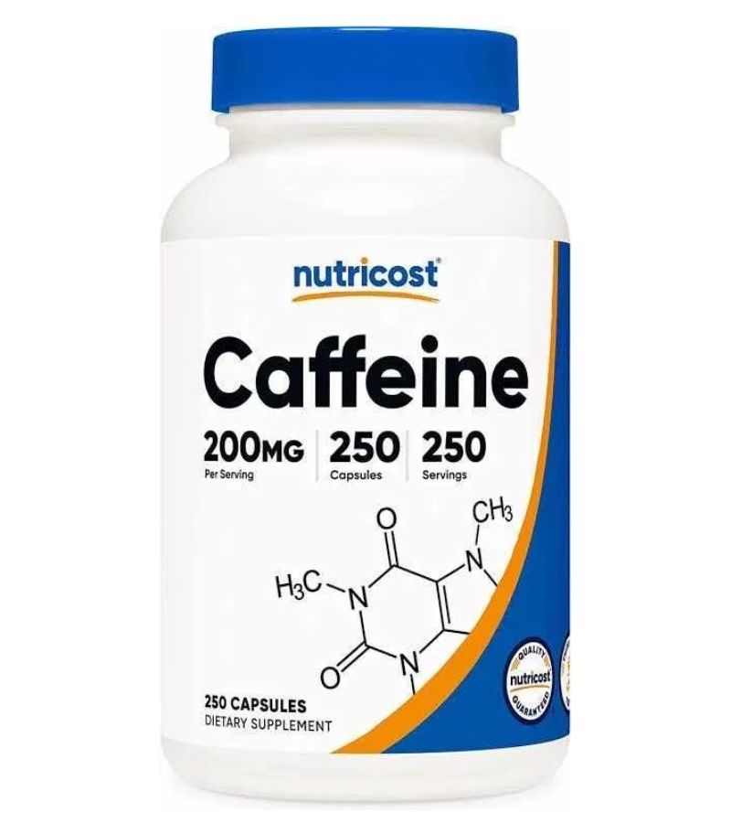 diseño halnatur (24) caffeine 250 capsulas nutricost