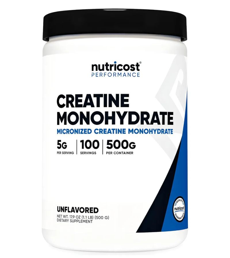 diseño halnatur (31) creatine monohydrate 500g nutricost