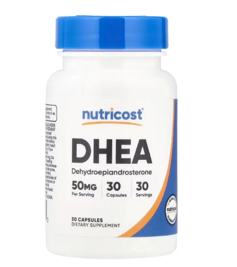 diseño halnatur (35) DHEA 50 mg – 30 Cápsulas | Nutricost