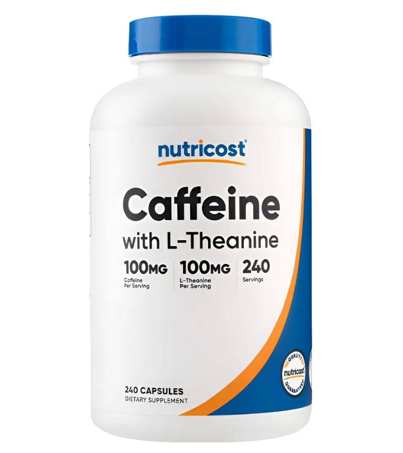 diseño halnatur (40) Caffeine with L-Theatine 240 capsulas Nutricost