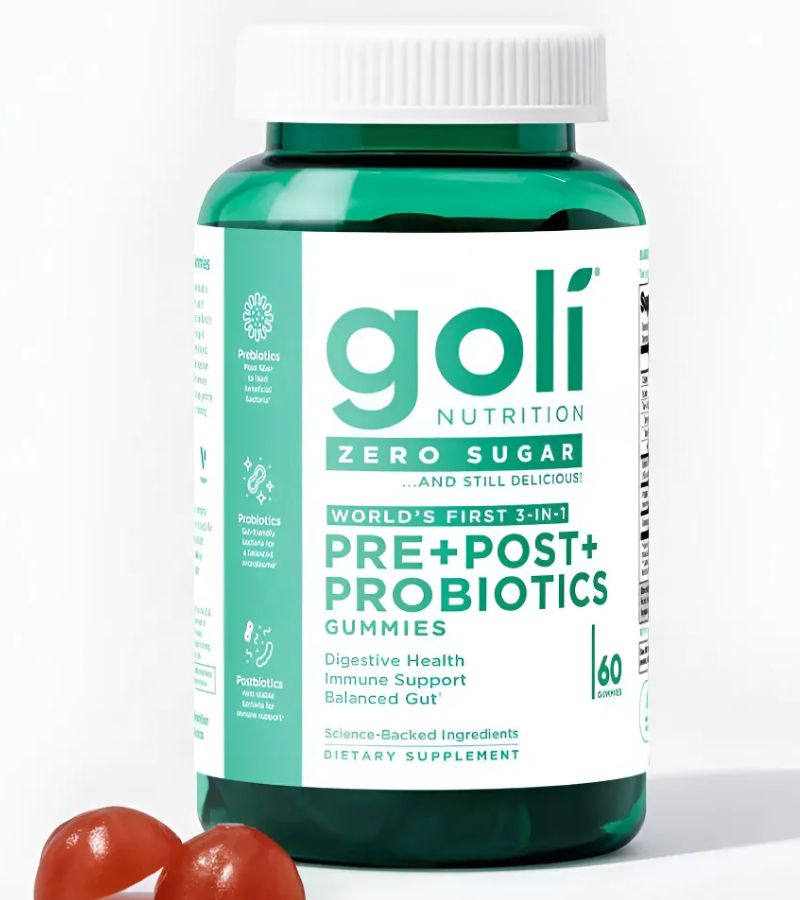 diseño halnatur (75) goli ñrobiotics 3 en 1 zero zugar 60 gomitas