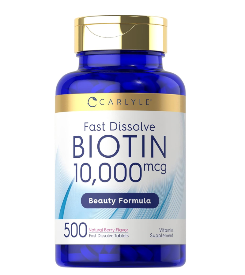 diseño halnatur (8) biotin 10000mcg 500 tabletas carlyle