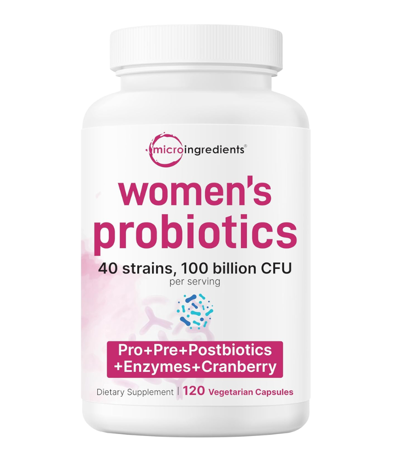 diseño halnatur women's probiotic 40 sepas 100 billion 120 capsules microingredients