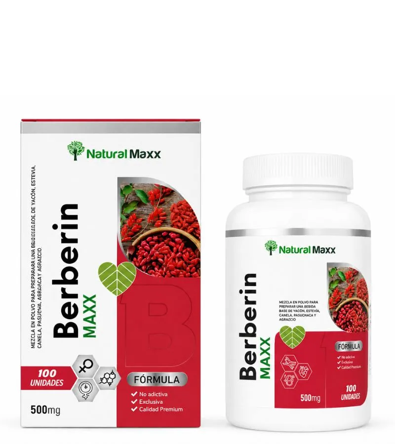 Berberin maxx 100 capsulas naturalmaxx Berberin maxx 100 capsulas naturalmaxx
