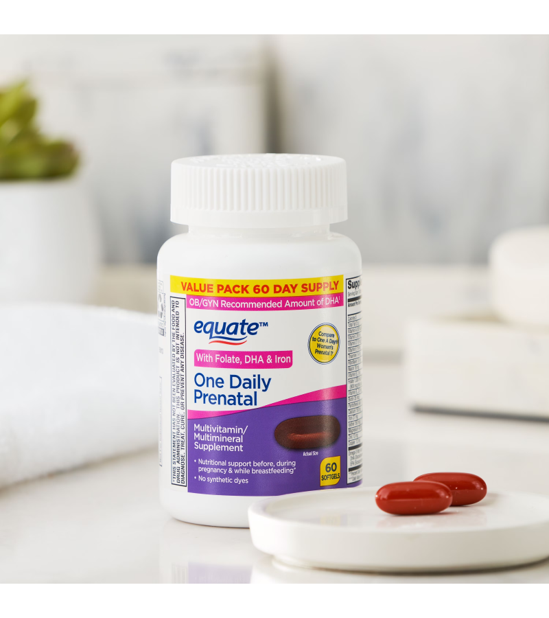One Daily Prenatal 60 Softgels EQUADAY — Imagen One Daily Prenatal 60 Softgels EQUADAY